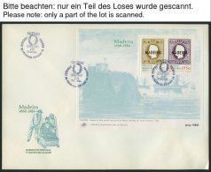 MADEIRA Bl. 1 BRIEF, 1980, Block 112. Jahrestag Der Ersten Markenausgaben, 390x Auf FDC`s, Fast Nur Pracht, Mi. 3900.- - Madeira