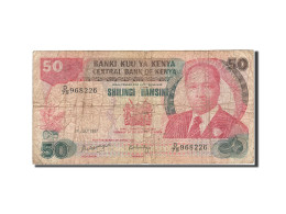 Billet, Kenya, 50 Shillings, 1980-1981, 1987-07-01, KM:22d, B - Kenia