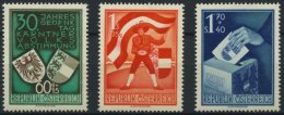 STERREICH 952-54 **, 1950, Volksabstimmung, 30 G. Stumpfe Ecke Sonst Prachtsatz, Mi. 150.- - Oblitérés