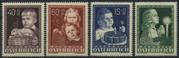 STERREICH 929-32 **, 1949, Glückliche Kindheit, Prachtsatz, Mi. 80.- - Autres & Non Classés