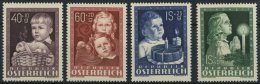STERREICH 929-32 **, 1949, Glückliche Kindheit, Prachtsatz, Fotobefund Babor, Mi. 80.- - Oblitérés