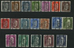 STERREICH 674-92 O, 1945, 1 - 80 Pf. Grazer Aufdruck, Prachtsatz, Signiert Leckel - Autres & Non Classés