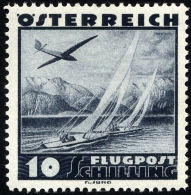 STERREICH 612 **, 1935, 10 S. Flugzeug über Landschaften, Pracht, Mi. 100.- - Oblitérés