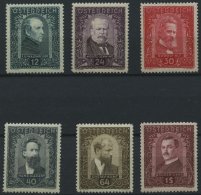 STERREICH 545-50 **, 1932, Maler, Mi.Nr. 550 Kleiner Eckbug Sonst Prachtsatz, Mi. 300.- - Autres & Non Classés