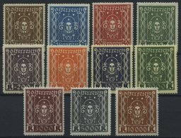 STERREICH 398-408A **, 1922, Frauenkopf, Gezähnt L 121/2, Prachtsatz, Mi. 100.- - Autres & Non Classés