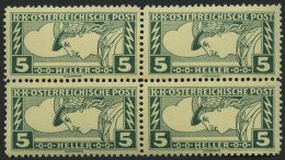STERREICH 219A VB **, *, 1917, 2 H. Eilmarke, Gezähnt L 121/2, Im Viererblock, Die Beiden Unteren Postfrischen Mark - Oblitérés