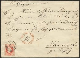 STERREICH 37/8II BRIEF, 1875, 5 Kr. Rot Und 10 Kr. Blau (rückseitig), Feiner Druck, Auf Brief Aus BRÜNN, Roter - Oblitérés
