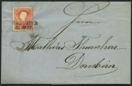 STERREICH 13I BRIEF, 1859, 5 Kr. Rot, Type I, Auf Brief Mit L2 BREGENZ Nach Dornhain, Pracht - Autres & Non Classés