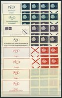 ZUSAMMENDRUCKE MH **, 1967-73, 14 Verschiedene Markenheftchen, MH 15 Endwert Senkrechter Bug Sonst Pracht - Autres & Non Classés