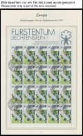 LIECHTENSTEIN 939-41KB O, 1988, Europäische Kampagne Für Den Ländlichen Raum Im Kleinbogensatz Mit Erstta - Other & Unclassified