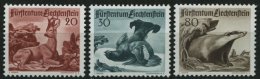 LIECHTENSTEIN 285-87 **, 1950, 3. Jagdserie, Prachtsatz, Mi. 90.- - Andere & Zonder Classificatie