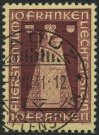 LIECHTENSTEIN 197 O, 1941, 10 Fr. Madonna, Pracht, Mi. 130.- - Other & Unclassified