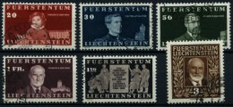 LIECHTENSTEIN 186-91 O, 1940, 100. Geburtstag, Prachtsatz, Mi. 220.- - Autres & Non Classés