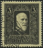 LIECHTENSTEIN 171 O, 1938, 3 Fr. Fürst Franz I, Pracht, Mi. 120.- - Altri & Non Classificati
