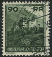 LIECHTENSTEIN 120 O, 1933, 90 Rp. Burg Gutenberg, Pracht, Mi. 140.- - Otros & Sin Clasificación