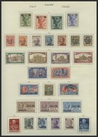 SAMMLUNGEN, LOTS *, Fast Nur Ungebrauchte Saubere Sammlung Italien Von 1911-40 Mit Zahlreichen Guten Sätzen, U.a. N - Colecciones