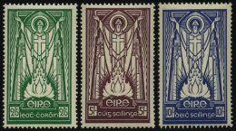 IRLAND 62-64 *, 1937, Heiliger Patrick, Wz. 1, Falzrest, Prachtsatz - Altri & Non Classificati