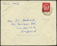 BRITISCHE MILITÄRPOST 261 BRIEF, 1954, 21/2 P. Karminrot Mit K2 FIELD POST OFFICE/158 Auf Feldpostbrief Nach London - Usados