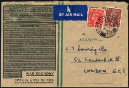 BRITISCHE MILITÄRPOST 222/3 BRIEF, 1951, 1 Und 11/2 P. König Georg VI Mit K2 FIELD POST OFFICE/630 Auf Feldpos - Used Stamps