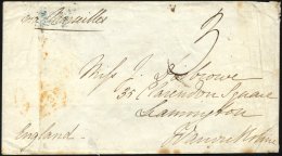 BRITISCHE MILITÄRPOST 1856, Rückseitig Blaugrüner K1 ...POST OFFICE Sowie Vorderseitig Handschrifltich Ta - Used Stamps