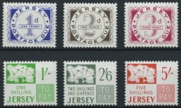 JERSEY P 1-6 **, Portomarken: 1969, Portomarken, Prachtsatz, Mi. 70.- - Jersey