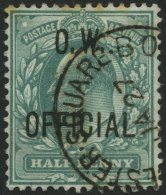 DIENSTMARKEN D 69 O, 1902, 1/2 P. O.W., Etwas Fleckig Sonst Pracht, Mi. 130.- - Servizio