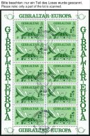 GIBRALTAR KB O, 1979-89, Europa, 8 Verschiedene Kleinbogensätze Mit Ersttagsstempeln, Pracht, Mi. 160.- - Gibraltar