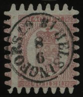FINNLAND 9Cx O, 1866, 40 P. Rosakarmin, K1 HELSINGFORS, Alle Zungen, Pracht - Other & Unclassified