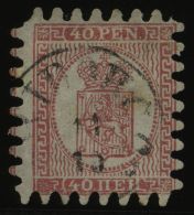 FINNLAND 9Bx O, 1866, 40 P. Rosakarmin In Type II, Pos. 42, Alle Zungen, Pracht - Other & Unclassified