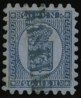 FINNLAND 8Ay O, 1873, 20 P. Blau Auf Graublau Mit Blauem L1 TRÄSKÄNDA, Praktisch Alle Zungen, Pracht - Autres & Non Classés