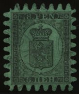 FINNLAND 6Bx O, 1866, 8 P. Schwarz Auf Grün, Alle Zungen, Pracht - Altri & Non Classificati