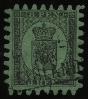 FINNLAND 6Bx O, 1866, 8 P. Schwarz Auf Grün Mit Seltenem R3 LADBREF FRAN FINNLAND, Praktisch Alle Zungen, Punkthell - Altri & Non Classificati