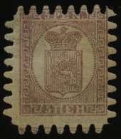 FINNLAND 5Cx *, 1867, 5 P. Braunlila Auf Blasslila, Etwas Fleckiger Originalgummi, Alle Zungen, Falzreste, Pracht, Mi. 5 - Other & Unclassified