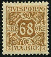 VERRECHNUNGSMARKEN V 7X *, 1907, 68 Ø Braun, Falzreste, Pracht, Mi. 120.- - Otros & Sin Clasificación