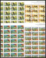 BULGARIEN 3998/9,4016/7 O, 1992, Insekten Im Bogensatz (100), 1x Gefaltet, Pracht, Mi. 450.- - Autres & Non Classés