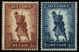 BELGIEN 342/3 *, 1932, Infanterie, Falzrest, Pracht, Mi. 150.- - Belgique