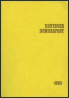 BUND/BERLIN MINISTERJAHRB MJg 83 , 1983, Ministerjahrbuch Gelb, Pracht - Verzamelingen