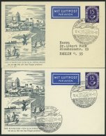 GANZSACHEN PP 4/3,3c BRIEF, 1953, Privatpostkarte 15 Pf. Posthorn, Der Schneider Von Ulm, Sonderstempel Schwarzgrau Und - Collezioni