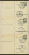 GANZSACHEN P 36 BRIEF, 1961, 8 Pf. Heuss Mit Postfachnummer Statt Postschließfachnummer, 6 Leer Gestempelte Karten - Colecciones