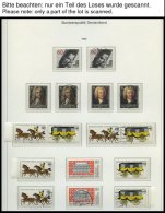 SAMMLUNGEN **, O, Sammlung Bundesrepublik Von 1977-2000, Wohl Komplett Doppelt Gesammelt In 4 KA-BE Bi-collect Falzlosal - Oblitérés