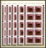 ENGROS 1065KB O, 1980, FIP Im Kleinbogen Mit Zentrischen Ersttags-Sonderstempeln, 25x, Pracht, Mi. 250.- - Varietà E Curiosità