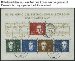 ENGROS Bl. 2 O, 1959, Block Beethoven, 5x Bedarfsgestempelt, Feinst/Pracht, Mi. 250.- - Gebruikt