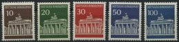 ROLLENMARKEN 506-10v,wR **, 1966, Brandenburger Tor, Einzelne Rollenmarken Mit Geraden Und Ungeraden Nummern, Sowie Beid - Rollo De Sellos