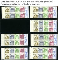 ZUSAMMENDRUCKE MH **,o , 1956-91, Partie Von Ca. 300 Postfrischen Markenheftchen Und über 100 Gestempelten, üb - Gebruikt