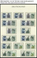 ZUSAMMENDRUCKE O, Gestempelte Sammlung Zusammendrucke Von 1963-94 Auf Leuchtturm Falzlosseiten, Prachterhaltung, Mi. Ca. - Oblitérés