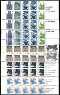 ZUSAMMENDRUCKE MH 34-36,39 **, 1996-99, Sehenswürdigkeiten, 10 Markenheftchen Mit Und Ohne Zählbalken, Pracht, - Used Stamps