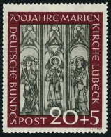 BUNDESREPUBLIK 140 **, 1951, 20 Pf. Marienkirche, Pracht, Mi. (100.-) - Used Stamps