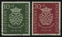 BUNDESREPUBLIK 121/2 O, 1950, Bach, Pracht, Mi. 100.- - Usados