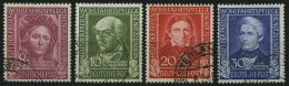 BUNDESREPUBLIK 117-20 O, 1949, Helfer Der Menschheit, üblich Gezähnter Prachtsatz, Mi. 170.- - Usados