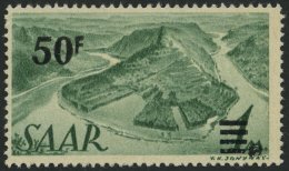 SAARLAND 238I **, 1947, 50 Fr. Auf 1 M. Urdruck, Pracht, Signiert, Mi. 200.- - Autres & Non Classés